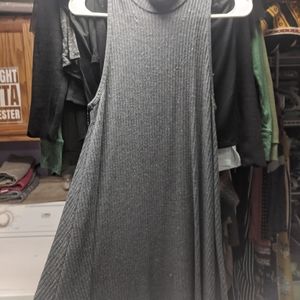 Turtle neck, sleeveless dress